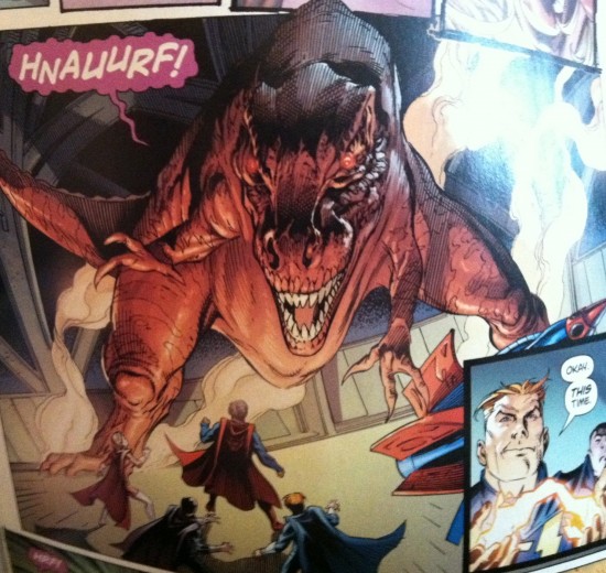 Superman Vs T-Rex