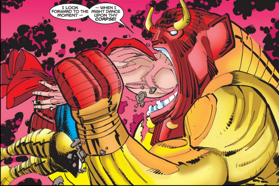 Mangog eating Thor