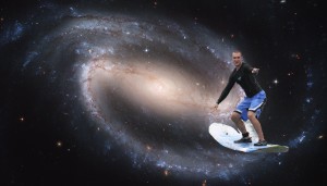 Dave surfing through the cosmos