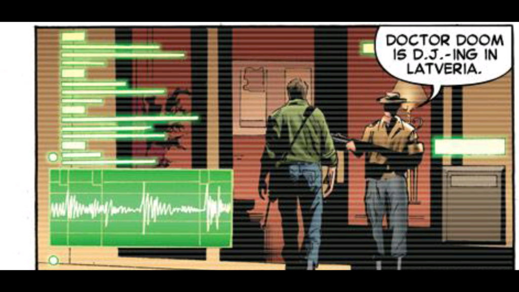 Iron Man Dr Doom is a DJ