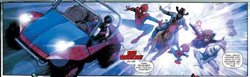 Cartoon Spideys, attack!