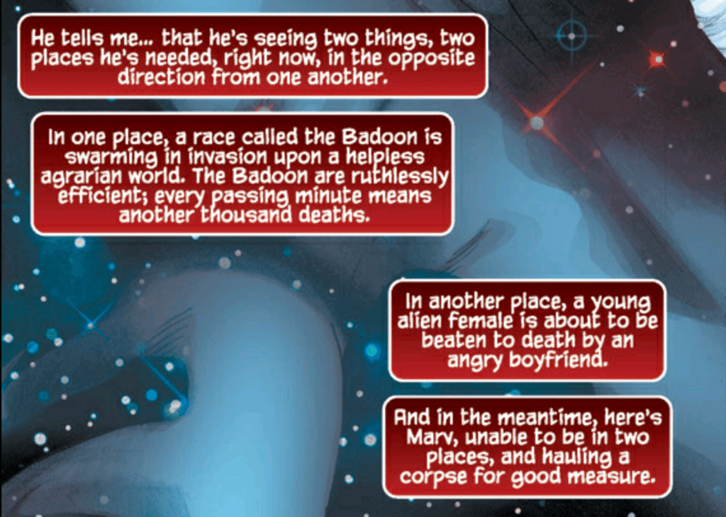 Impossible choice for Captain Marvel