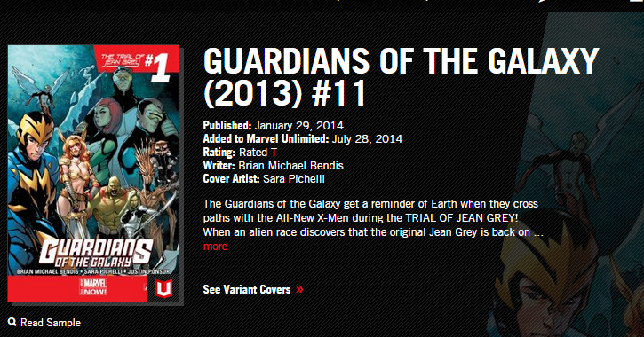 Read sample Marvel Unlimited