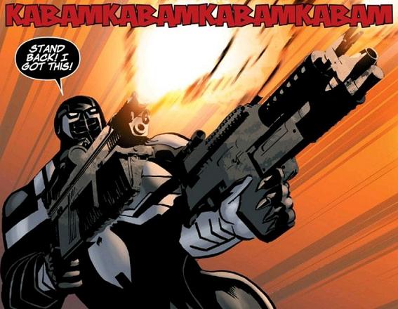 Earth-man makes himself useful in space story (with guns)