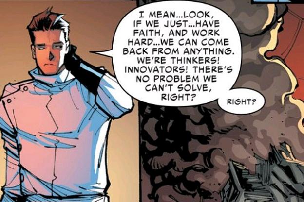 "Erm... see you on the Secret Wars life-raft...? Right? ....Guys??"