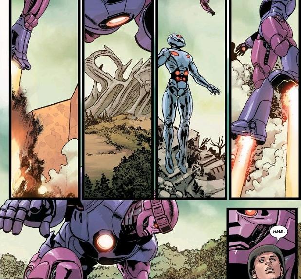 "Hmm." indeed. What is stopping the Ultrons from hijacking Sentinels flying overhead?!?