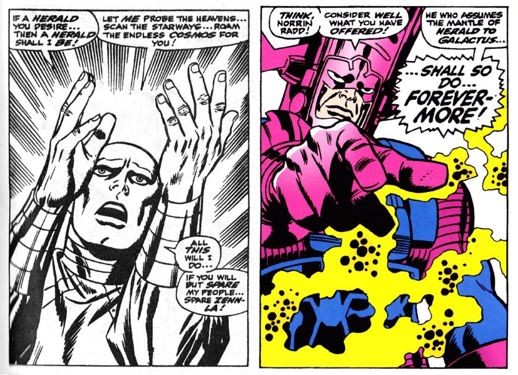 Silver Surfer and Galactus