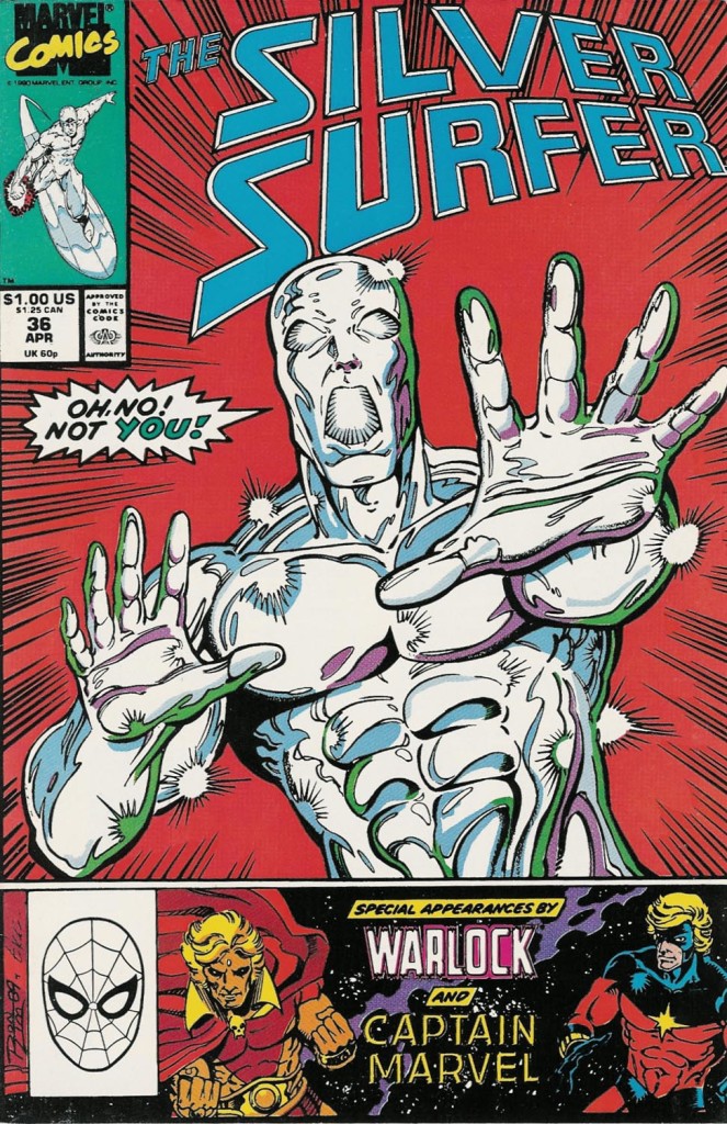 Silver Surfer finds Thanos