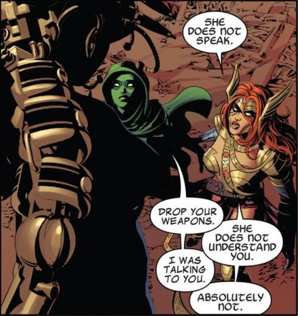 Gamora, the Good Cop.