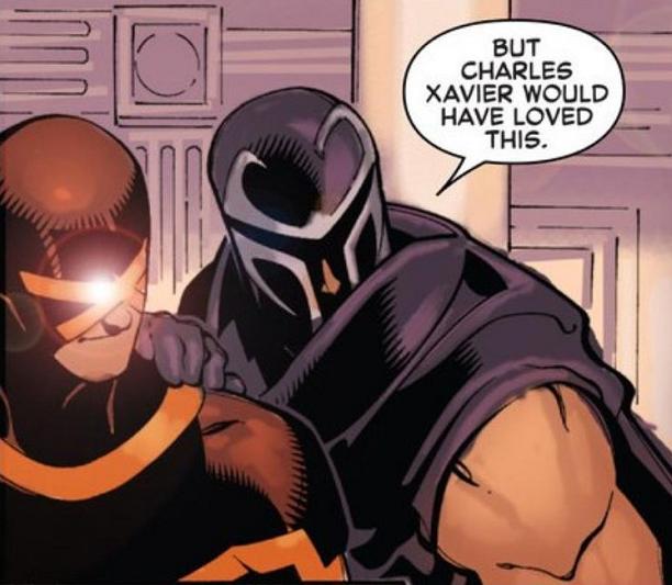 Actually think Chuck would've enjoyed living more. Right, Cyclops?