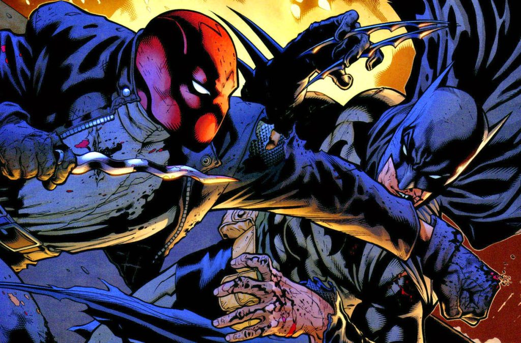 batman fights red hood