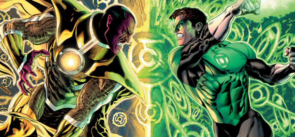 Hal Jordan fights Sinestro