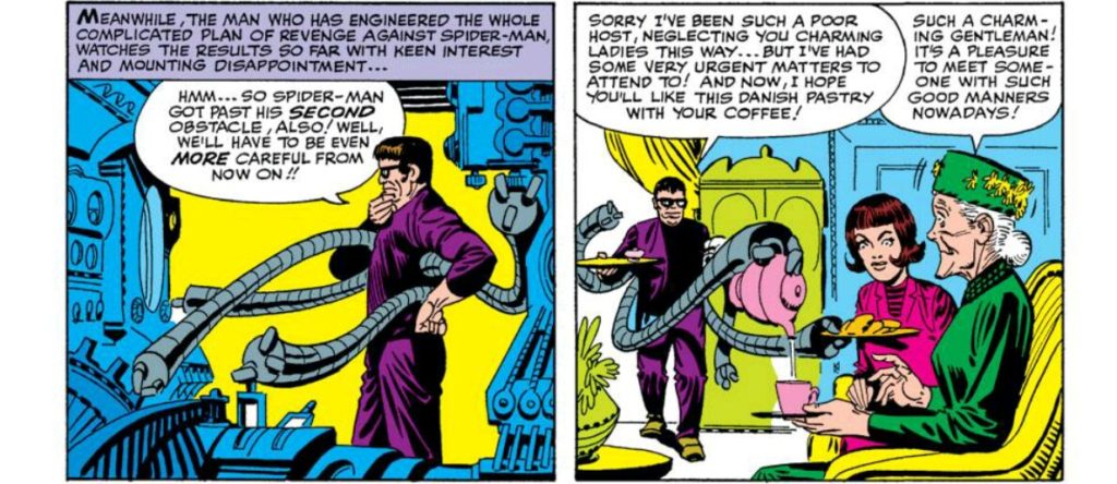 Doctor Octopus flirts with Aunt May