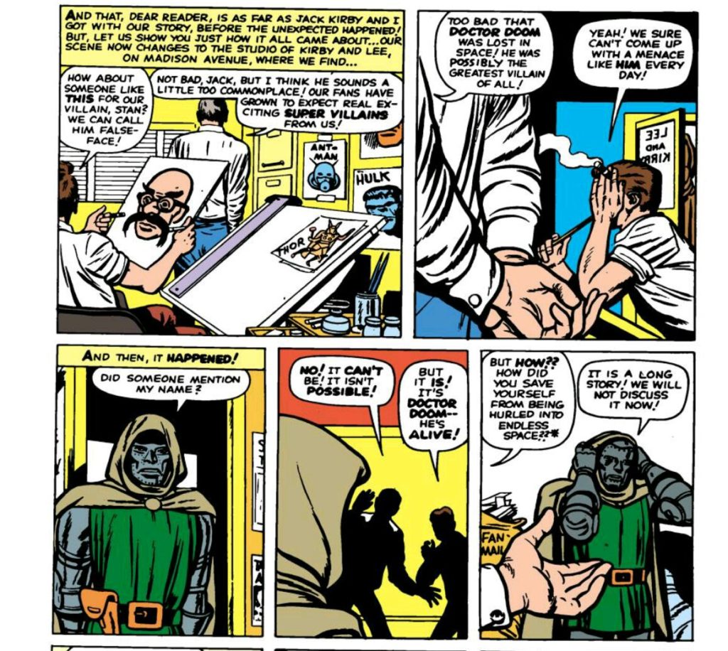 doctor doom meets stan lee and jack kirby