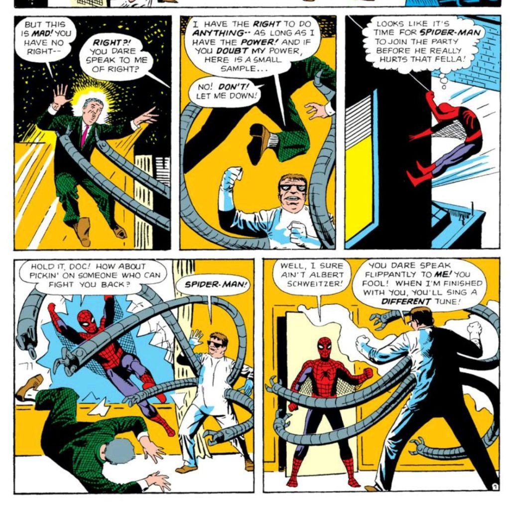 Spider Man fights Doc Ock