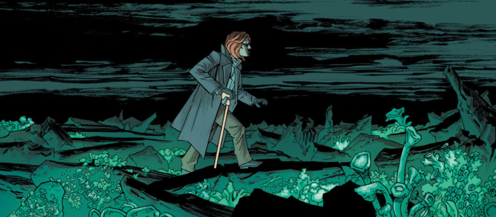 Image Comic book panel from Injection