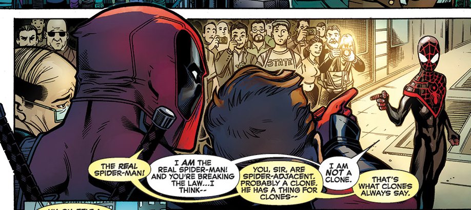 Deadpool meets Miles Morales Spider-Man