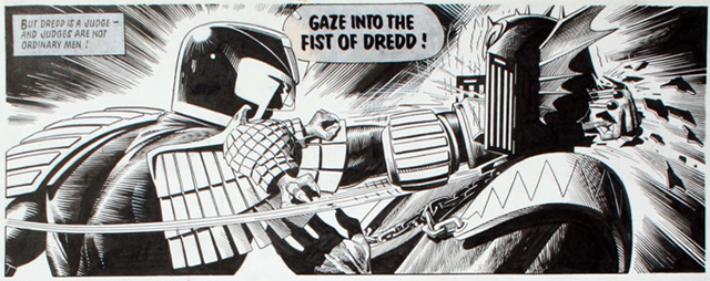 Judge Dredd Comic Books Say Gaze Into the Fist of Dredd