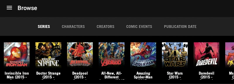 Marvel Unlimited app