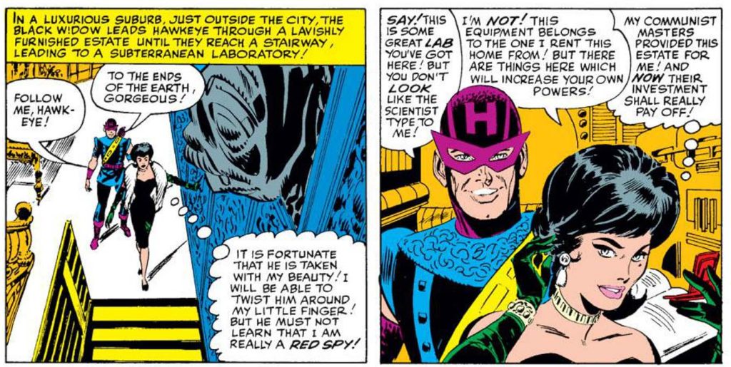 Hawkeye's first appearance in Marvel Comics