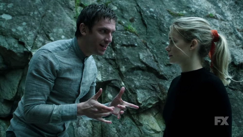 Legion talks to Rachel Keller's character in FX Legion