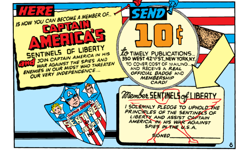 Joining Captain America's original sentinels of liberty club