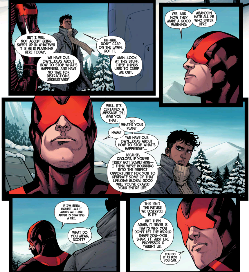 Cyclops plans to stop Secret Wars himself