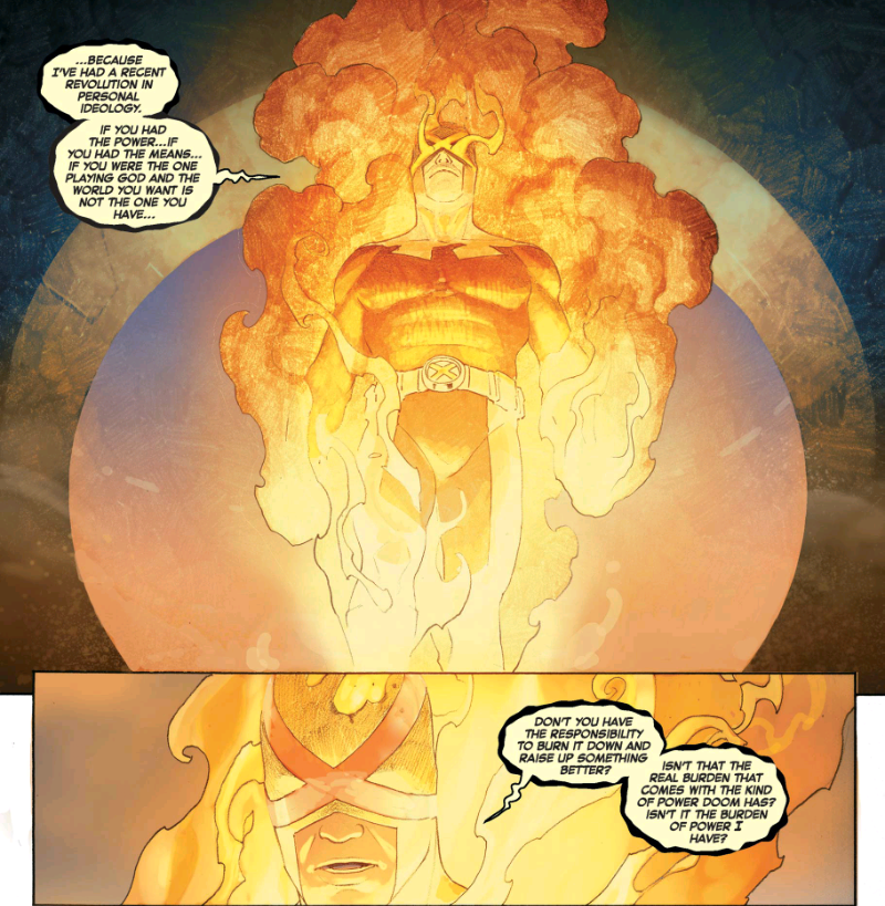 Cyclops has become the Phoenix