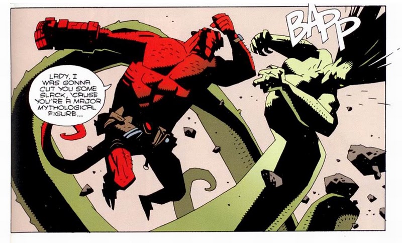 hellboy fighting