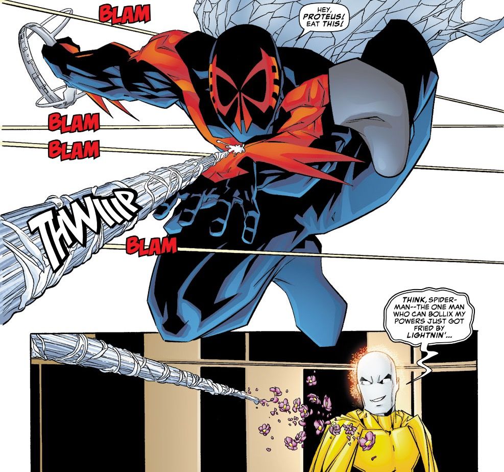 Spider-Man 2099 in the pages of Exiles