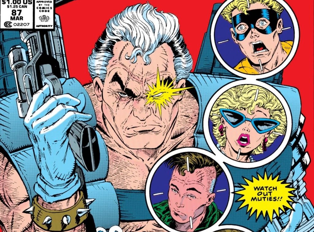 New Mutants 87 cover with Cable