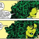 She-Hulk by Byrne breaking the fourth wall