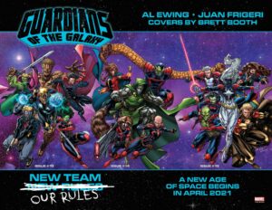 2021 Guardians of the Galaxy lineup by Al Ewing