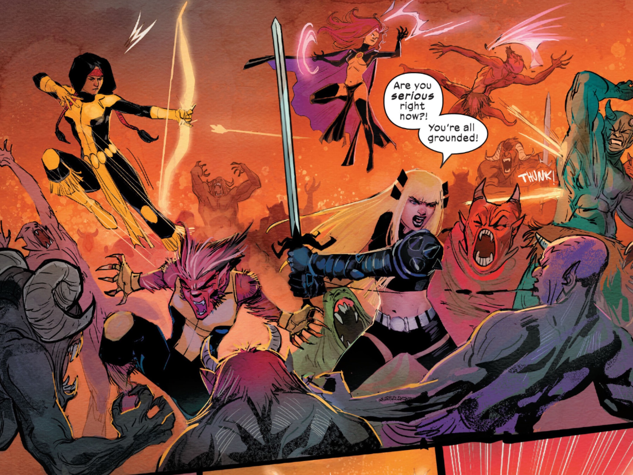 Two Queens Battle For The Throne Of Limbo In New Mutants #25